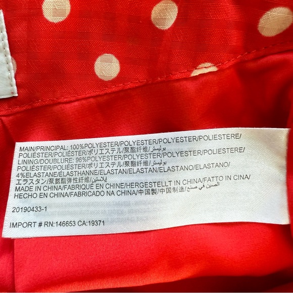 Finders Keepers Red with White Polka Dot Midi Ruffle Skirt Women's Size 6 Medium - Picture 7 of 11
